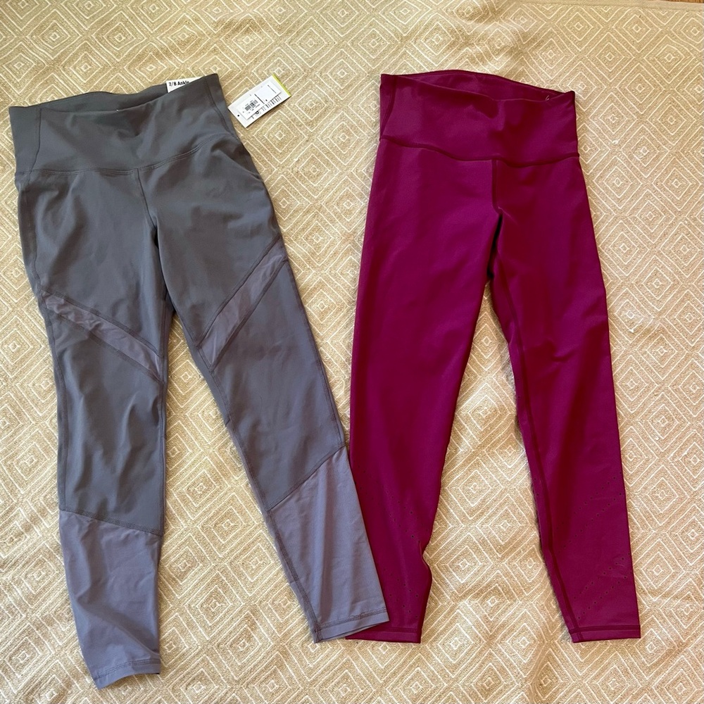 Old Navy 7/8 legging lot medium NWOT